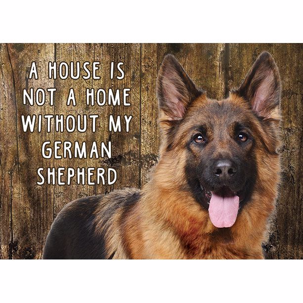 A house is not a home without my German Shepard Magnet