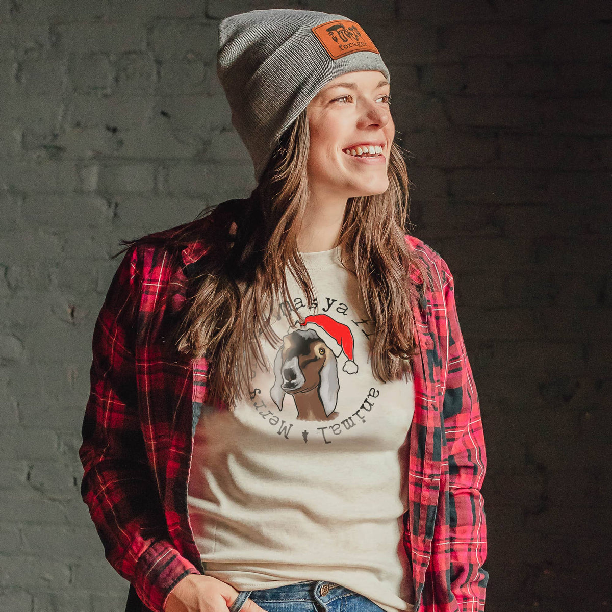 Filthy Animal Christmas Goat Tee