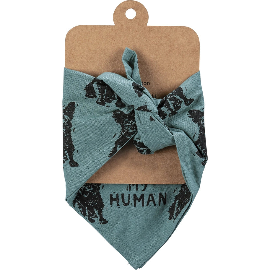 Yorkie/Love My Human Small Pet Bandana