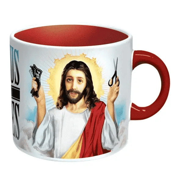 Jesus Shaves Mug