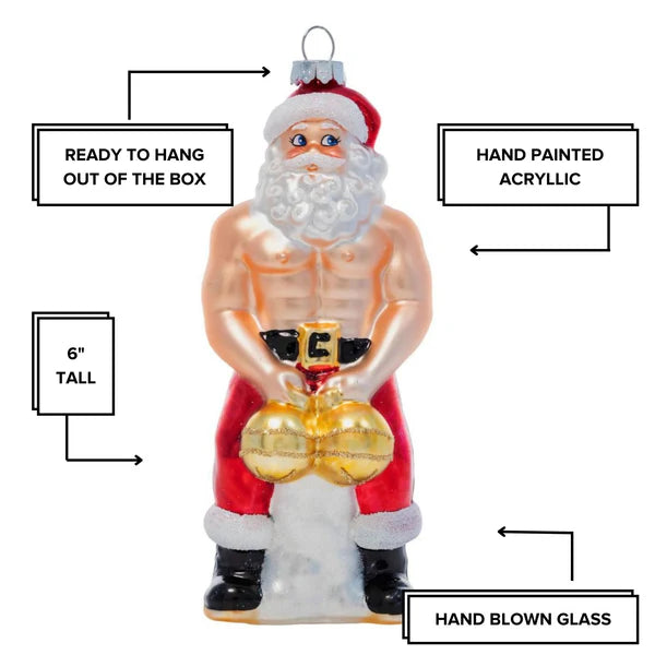 Big Balls Claus Ornament
