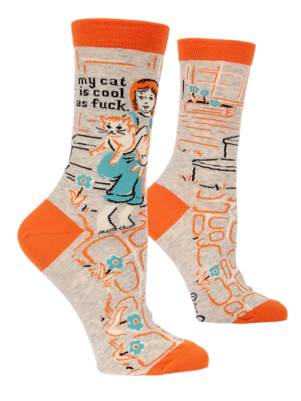 My Cat Is Cool As Fuck Crew Socks