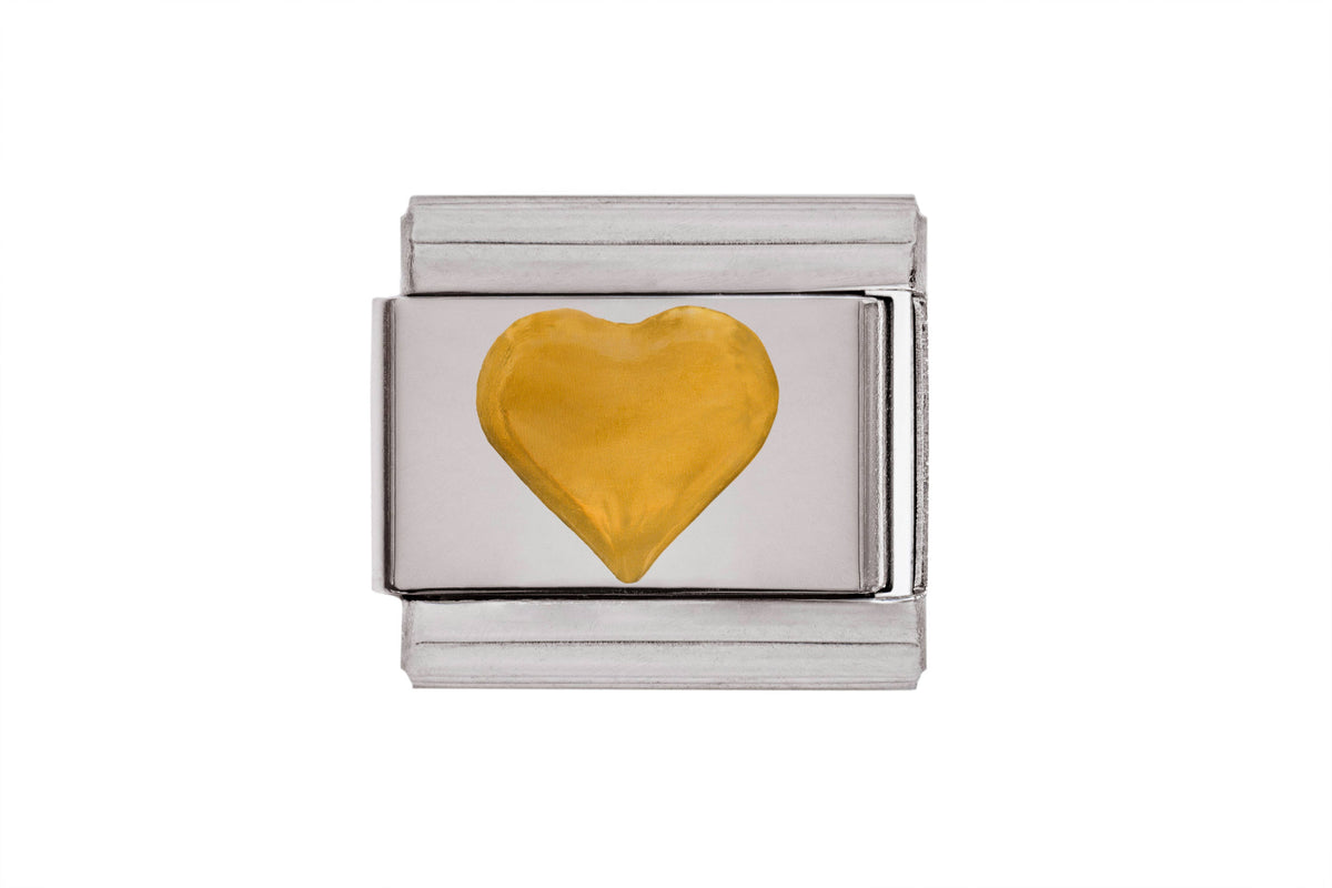 Gold Heart Italian Charm
