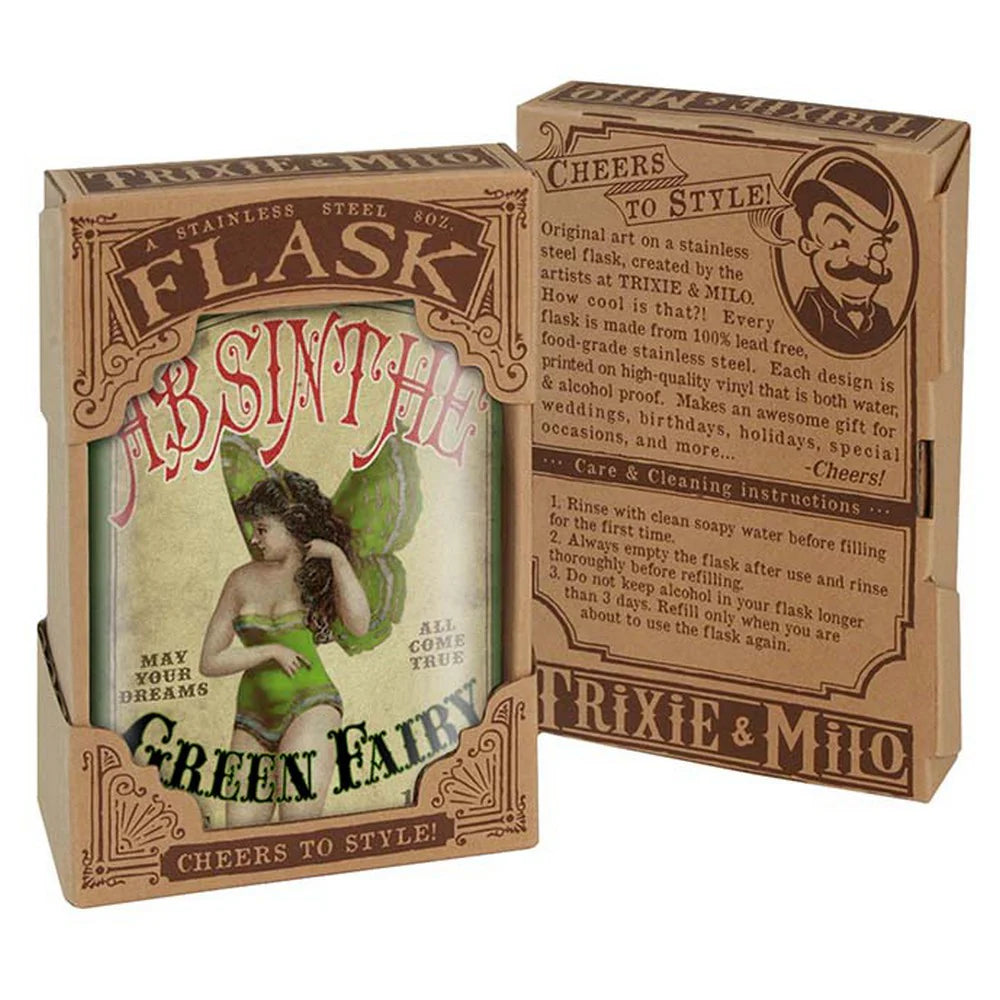 Green Fairy Absinthe Flask