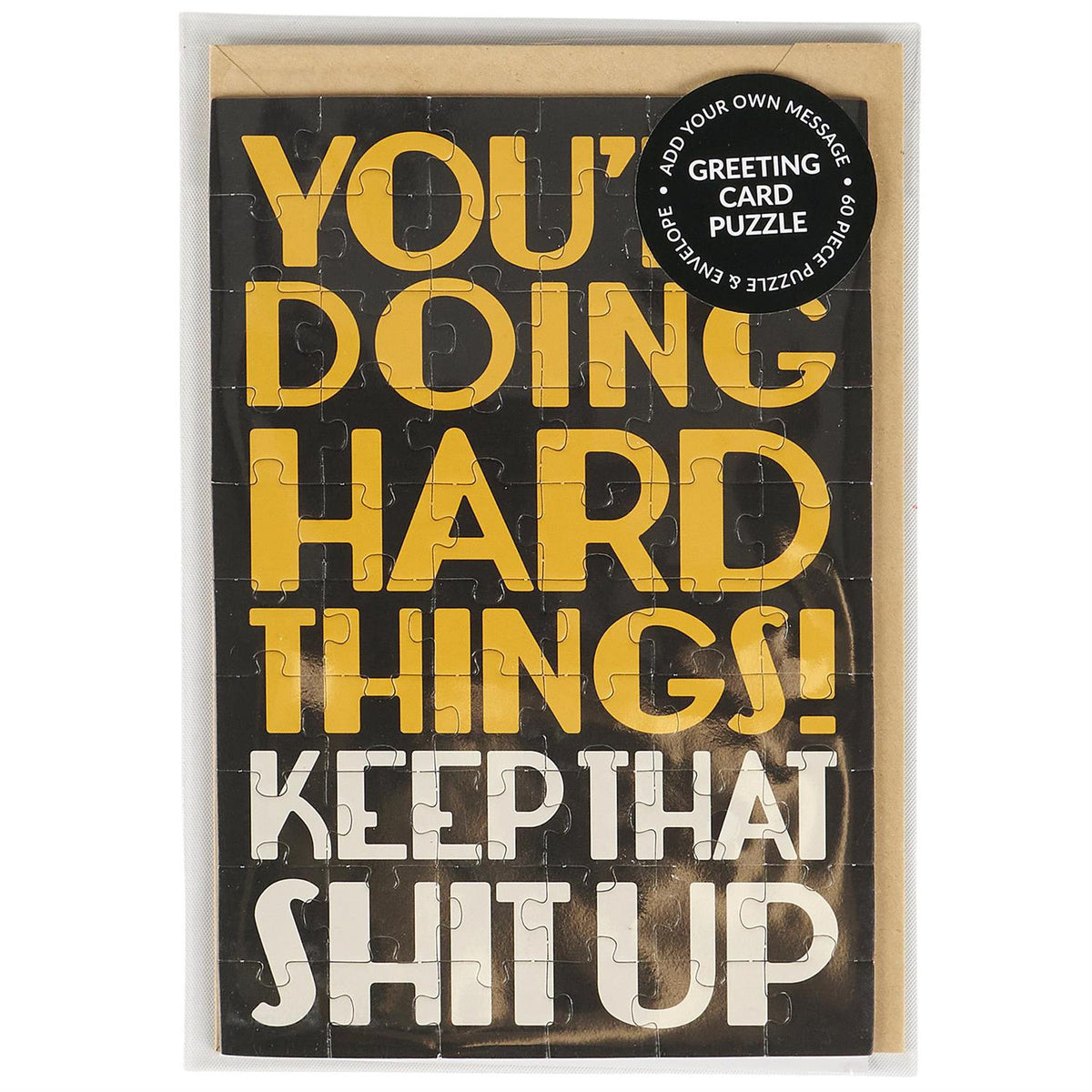 You're Doing Hard Things Puzzle Card