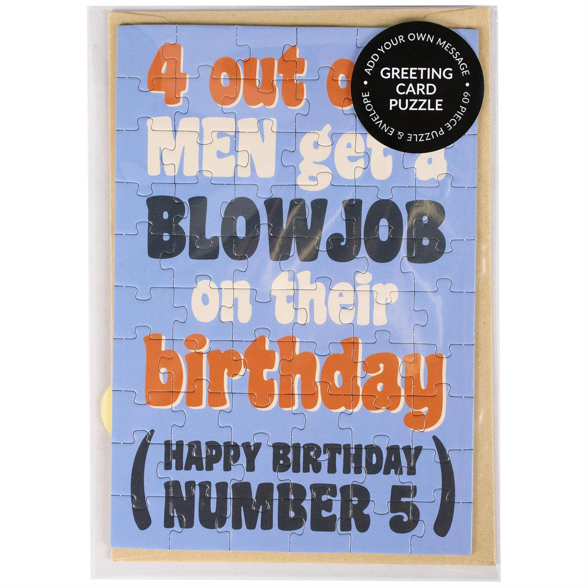 Number Five Puzzle Card