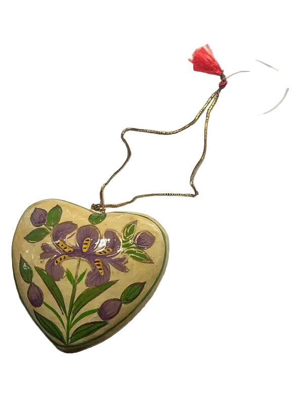 Paper Mache Hanging Hearts