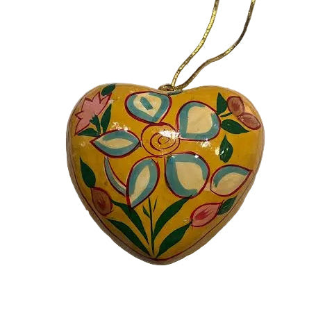 Paper Mache Hanging Hearts