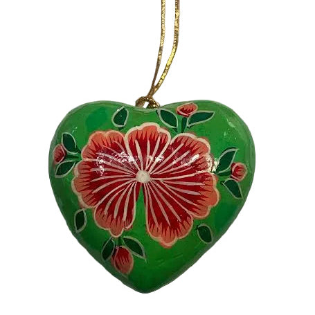Paper Mache Hanging Hearts