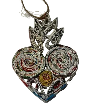 Recycled Magazine Ornaments