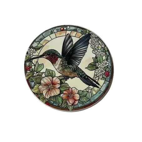 Round Hummingbird Coaster
