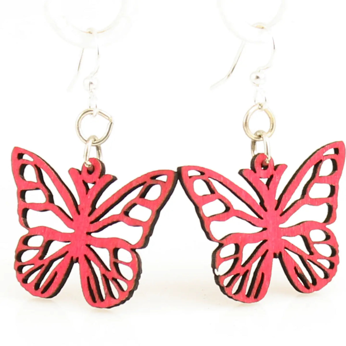 Butterfly Blossoms Wooden Earrings