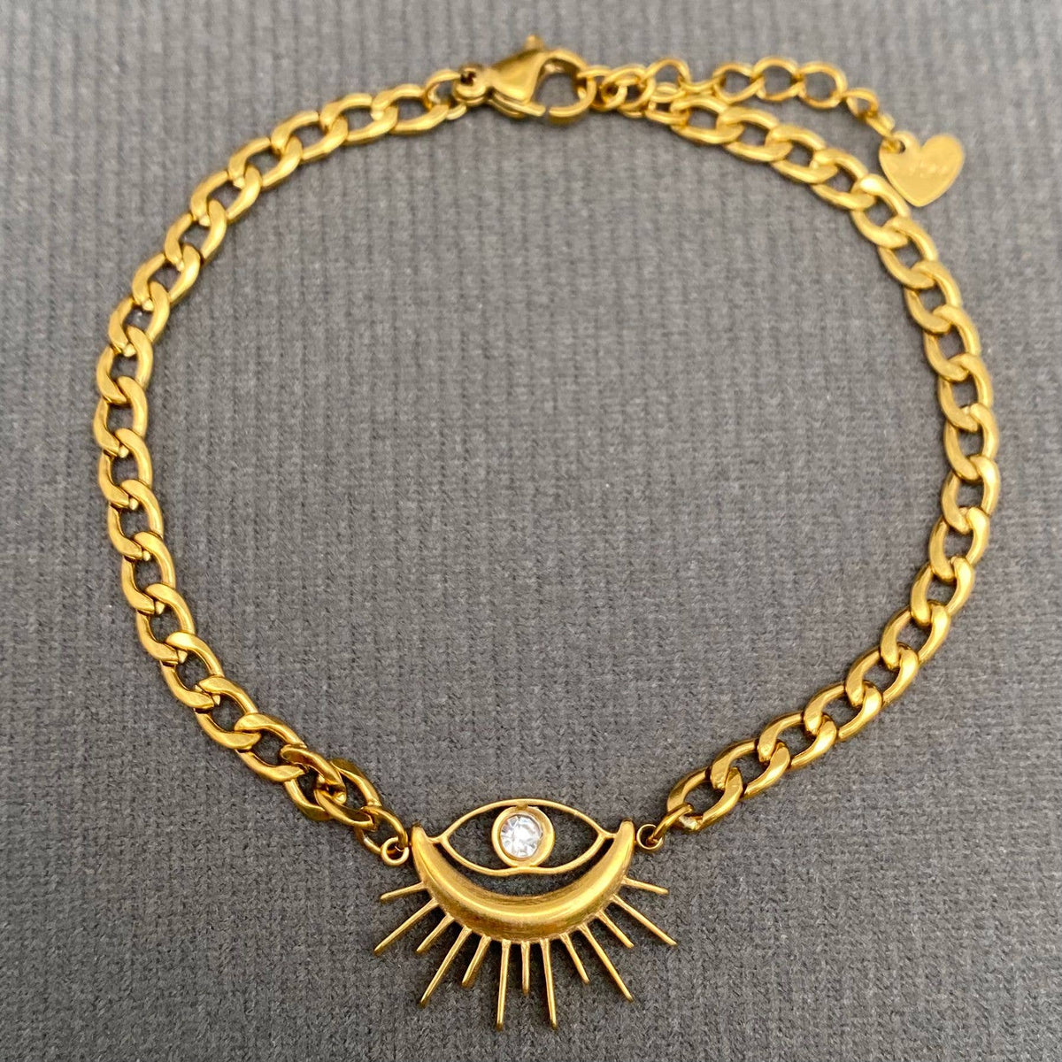 18K Gold-Plated Evil Eye Bracelet