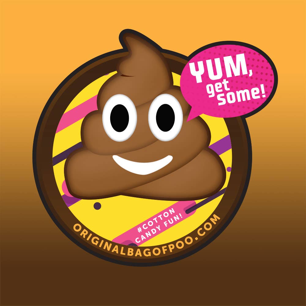 The Original Bag of Poo® (Emoji Cotton Candy Poo)