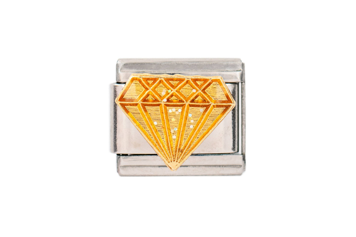 Diamond Italian Charm
