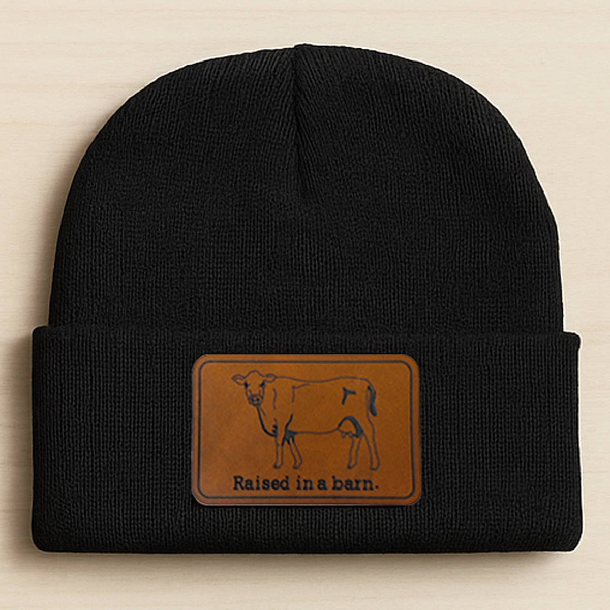 Raised in a Barn Cow Country Western Hat for Kids Rural Farm