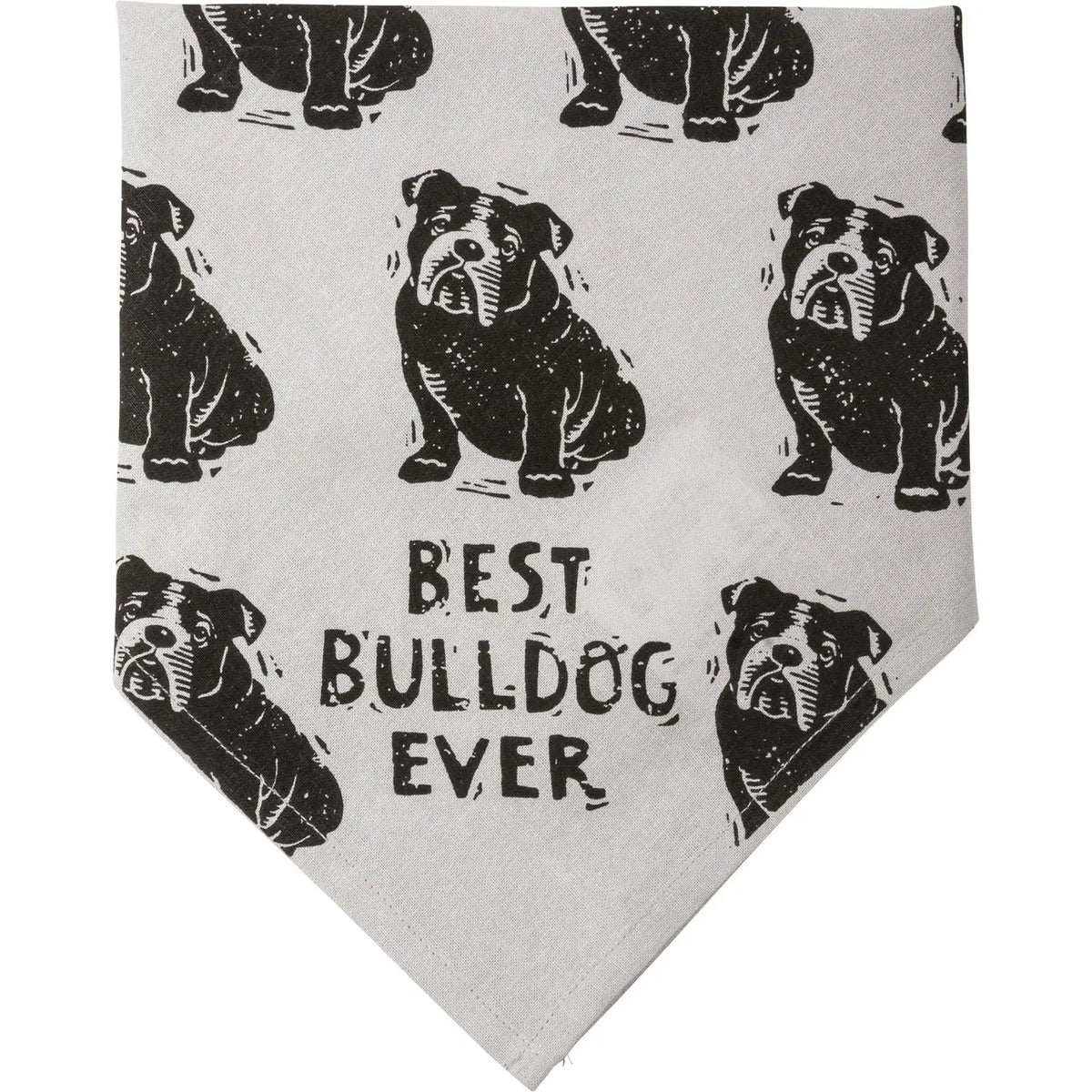 Bulldog/Love My Human Large Pet Bandana