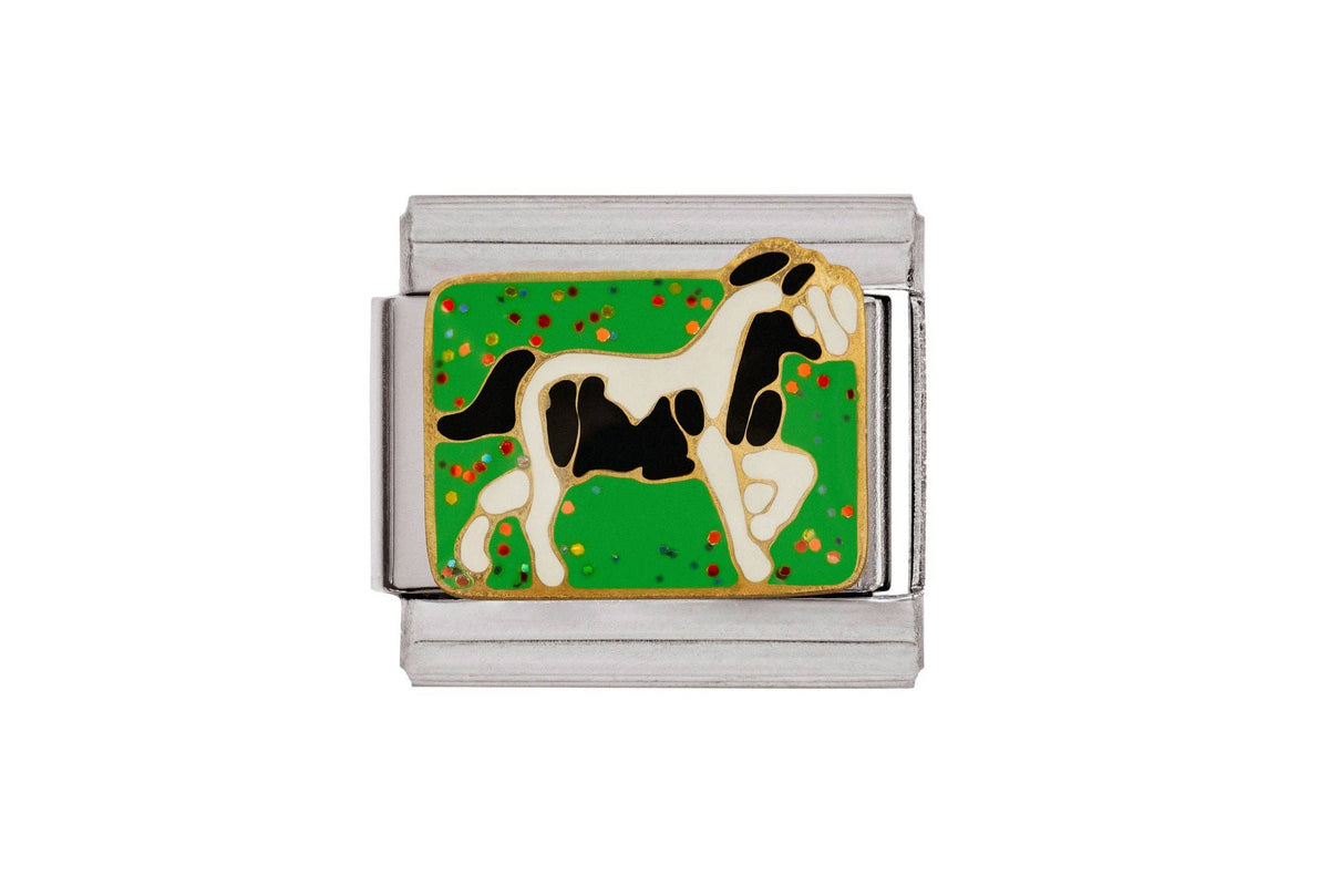 Trotting Horse Italian Charm