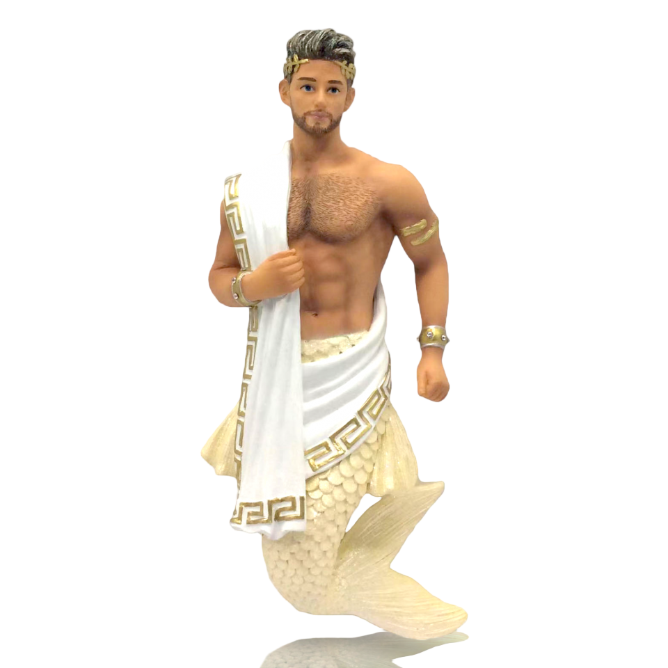 Grecian God Merman Ornament