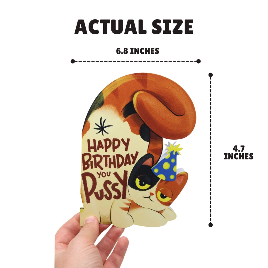 Happy Birthday You Pussy Card
