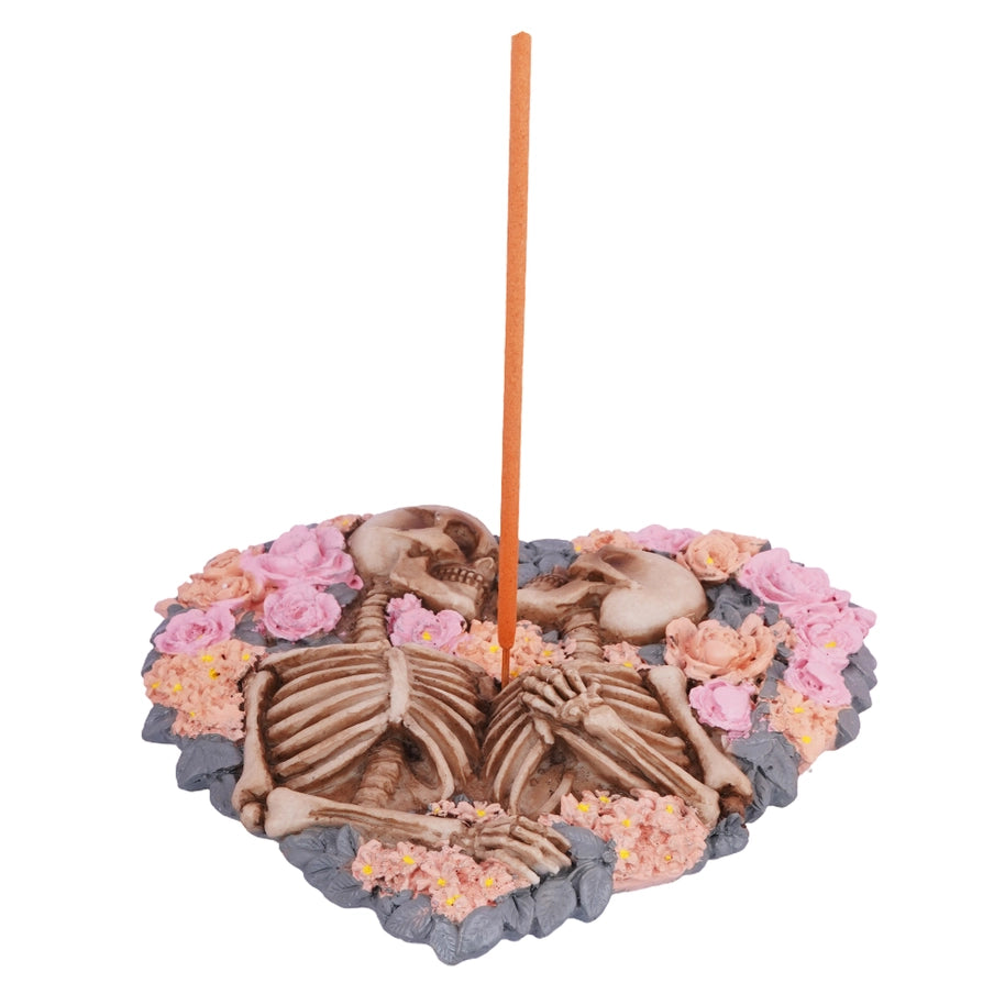 Skeletons with Flowers Incense Burner