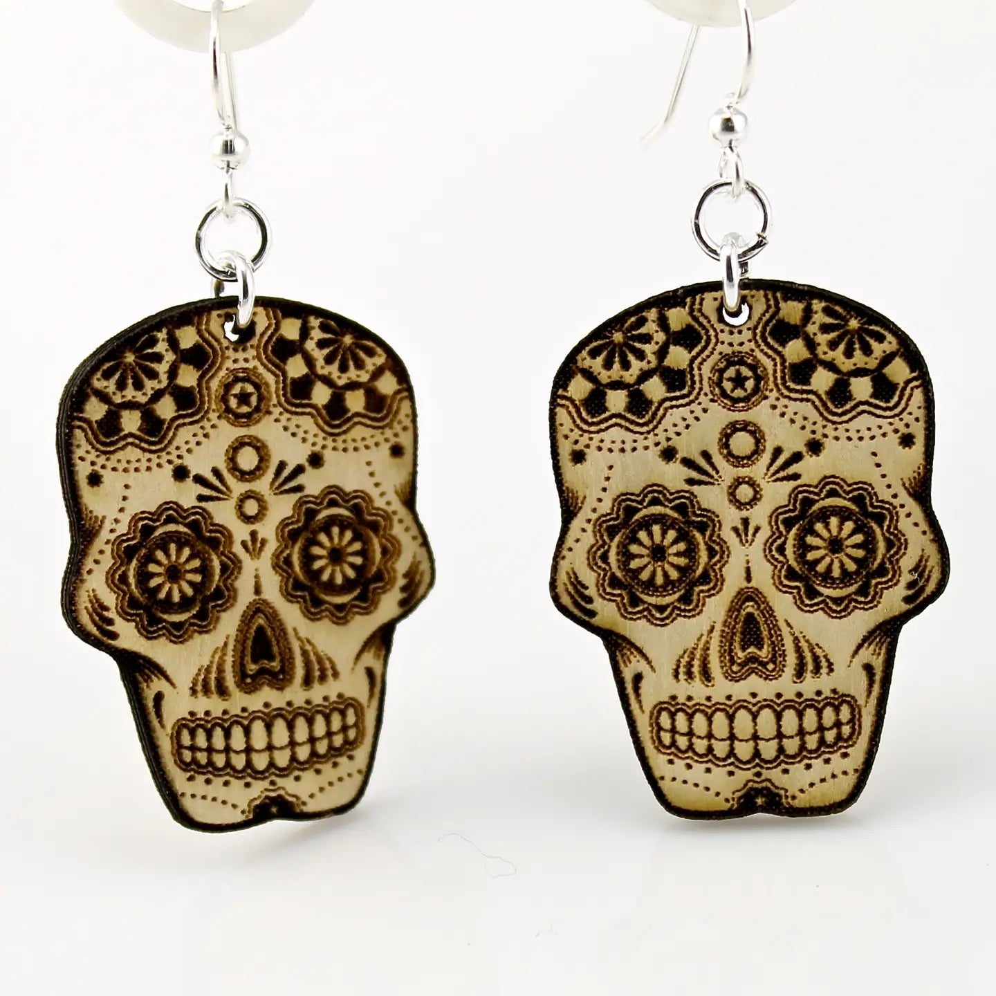 Sugar Skulls Wooden Earrings
