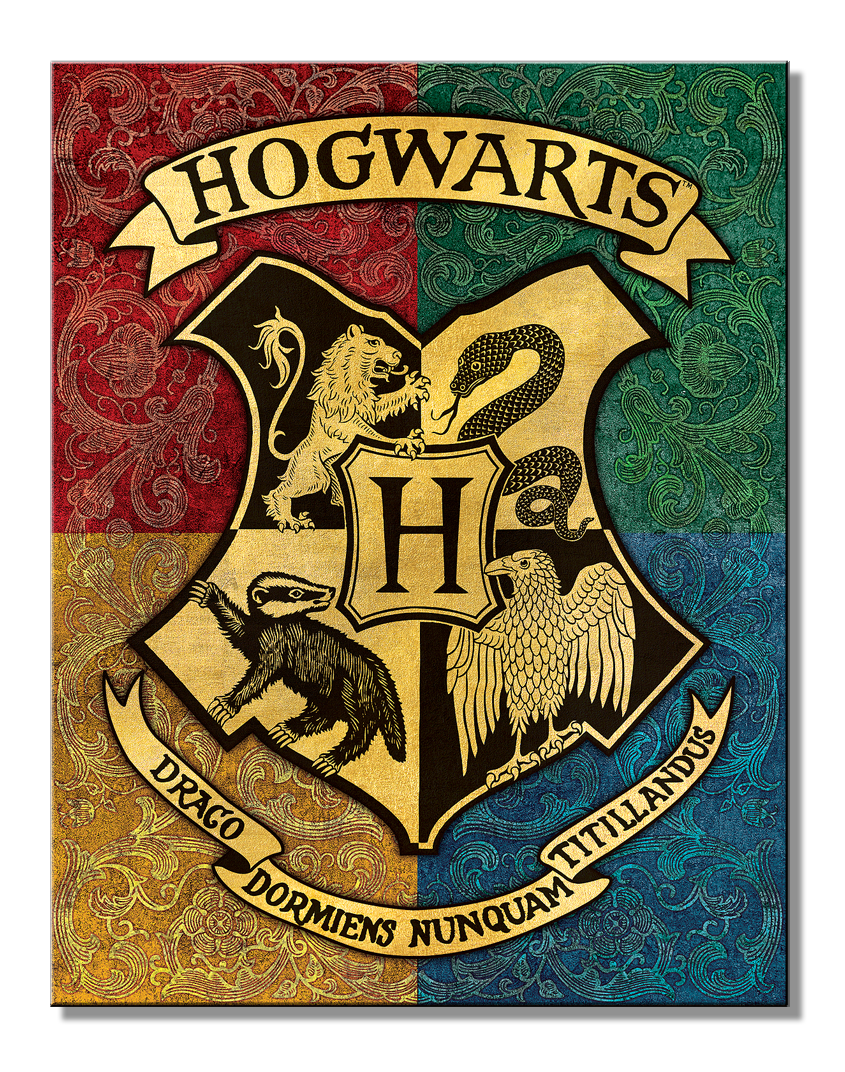 Harry Potter Hogwarts Shield Tin Sign