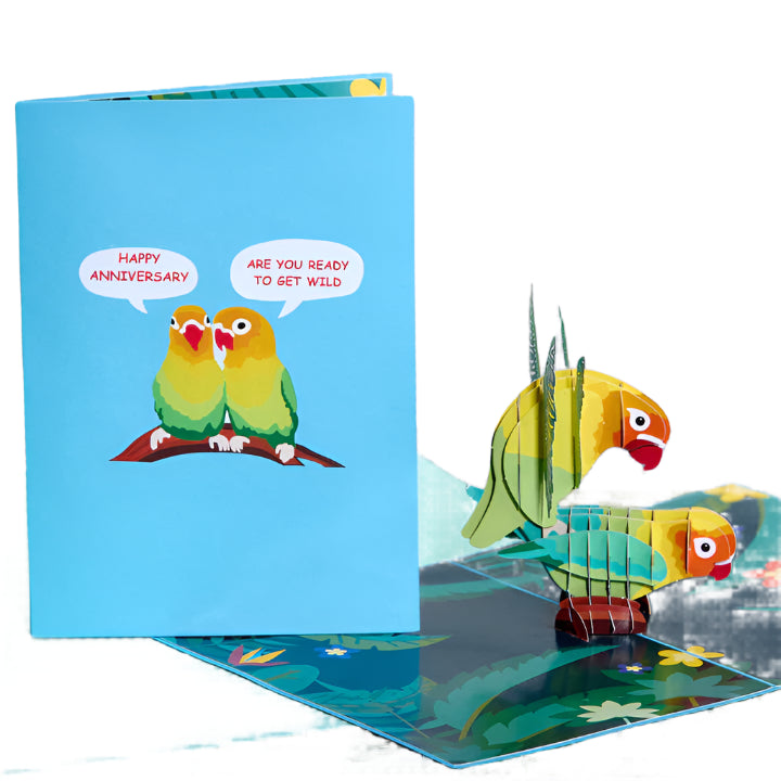 Love Birds Inappropriate 3D Card