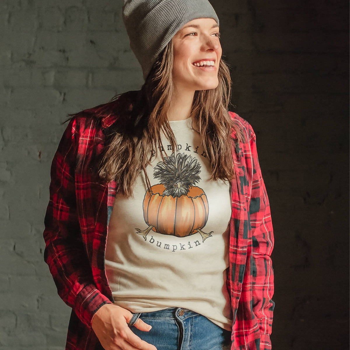 Pumpkin Bumpkin Chicken Funny Fall Country Tee