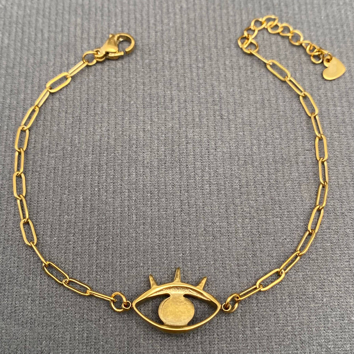 18K Gold-Plated Evil Eye Bracelet