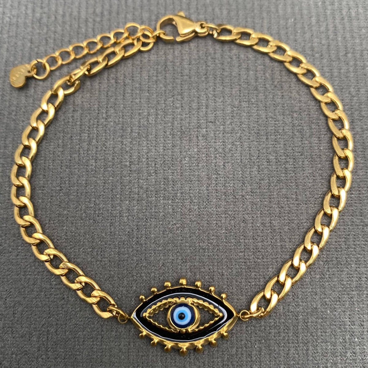 18K Gold-Plated Evil Eye Bracelet