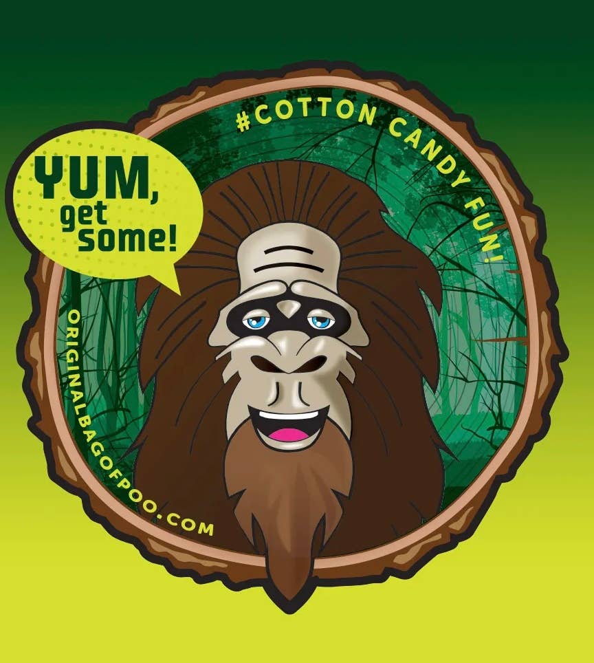 The Original Bag of Poo® (Sasquatch Cotton Candy Poo)