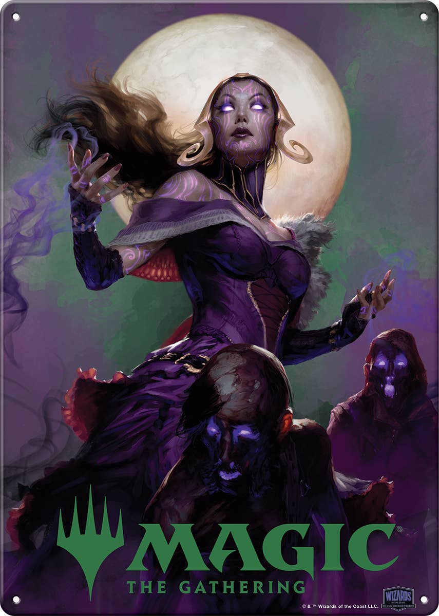 Magic the Gathering Liliana Metal Sign