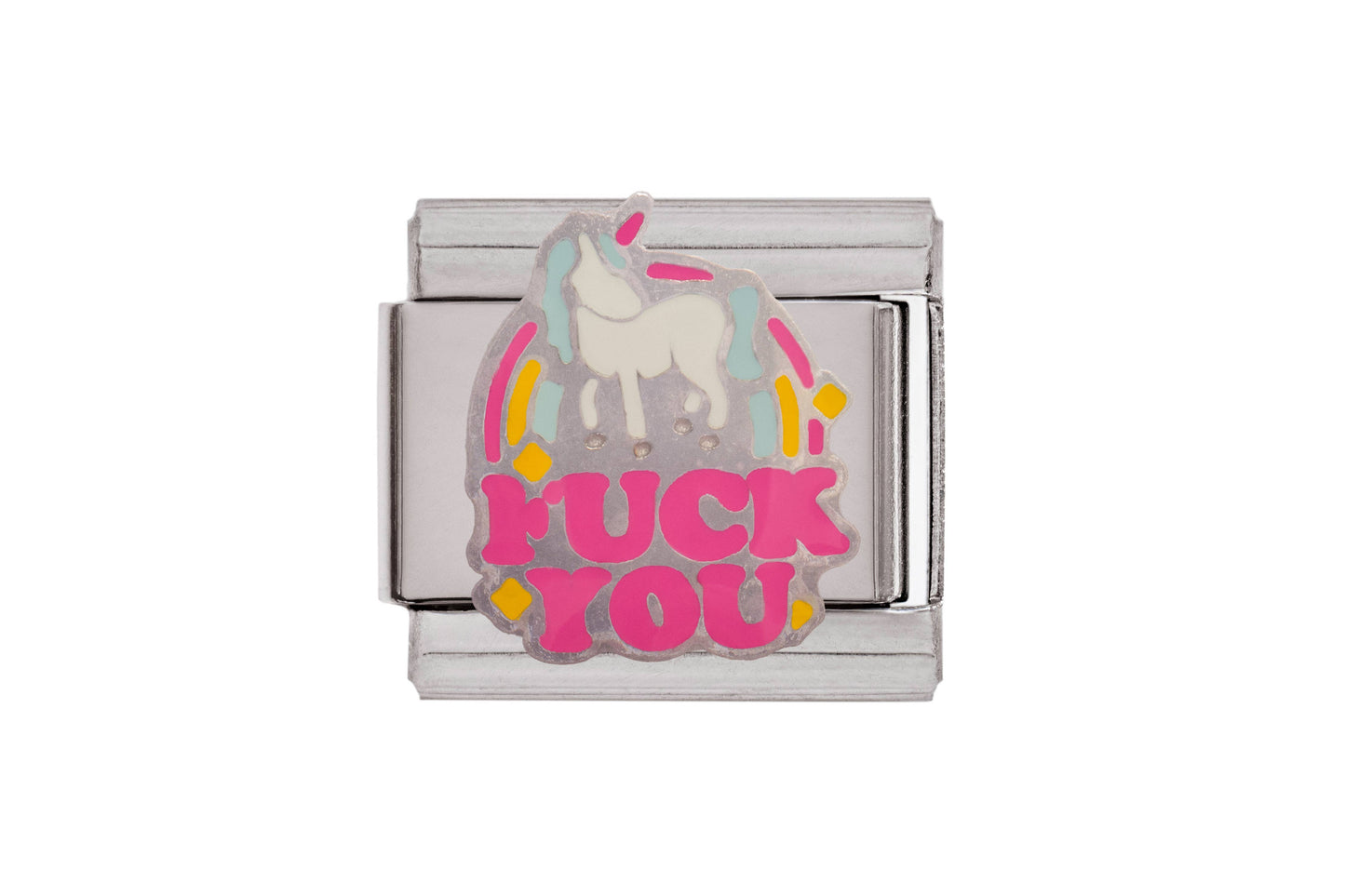 Fuck You Unicorn Italian Charm