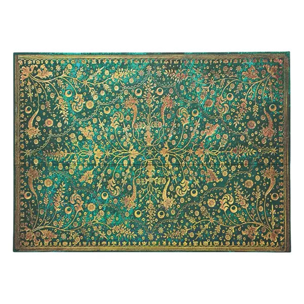 Emerald Flower Document Folder