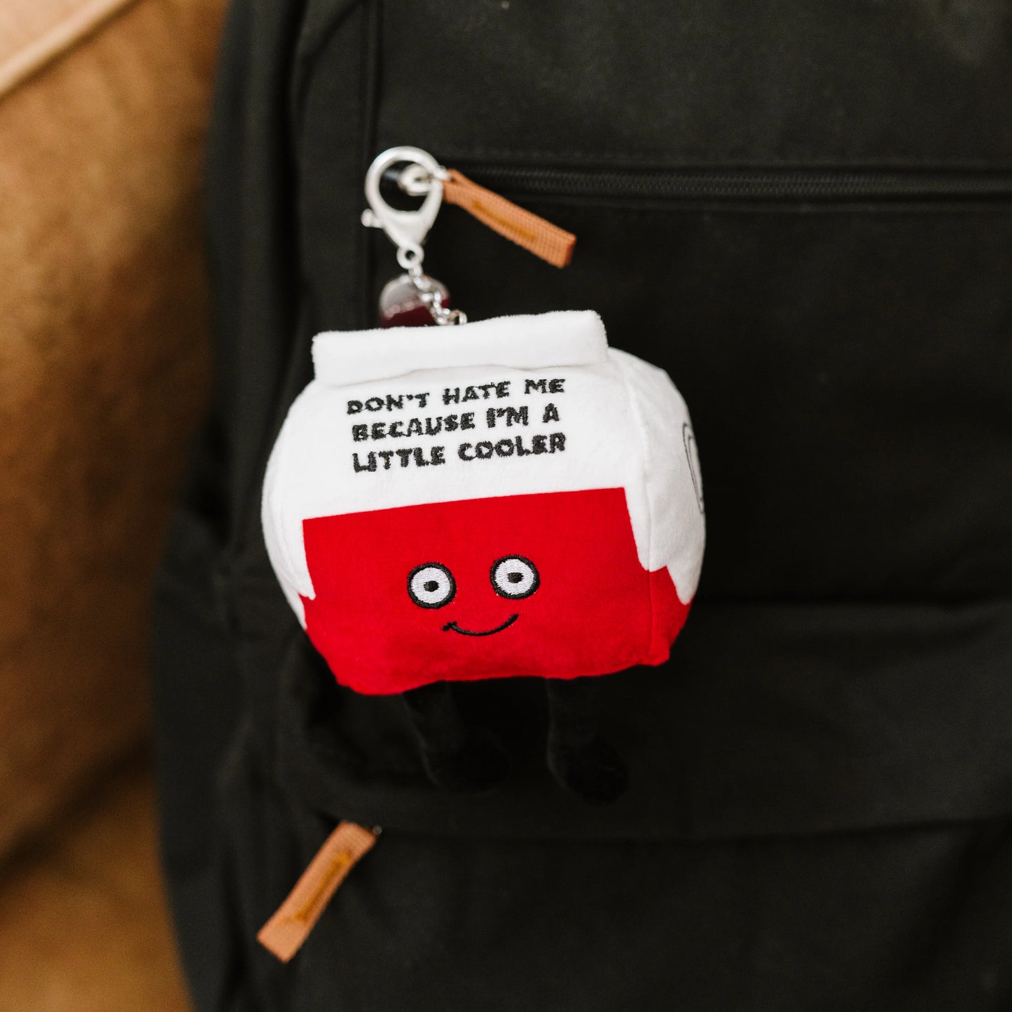 "Don't Hate Me Because I'm a Little Cooler" Cooler Plush Bag Charm