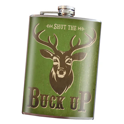 Shut the Buck Up Flask