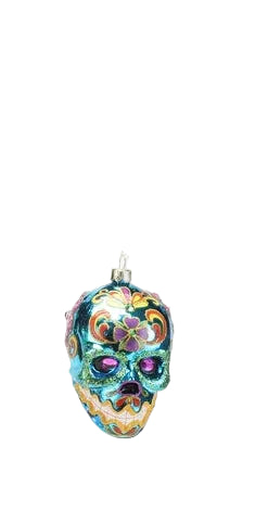Shiny Sugar Skull Ornament