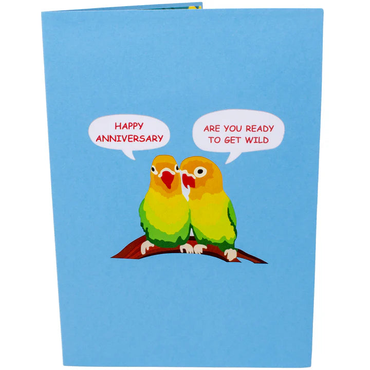 Love Birds Inappropriate 3D Card
