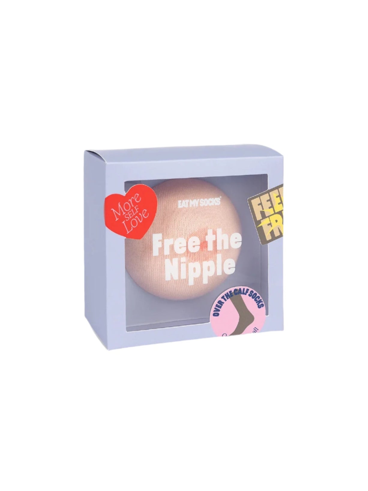 Free the Nipple White Socks