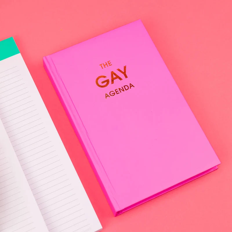 The Gay Agenda – Neon Rose Hardcover Journal