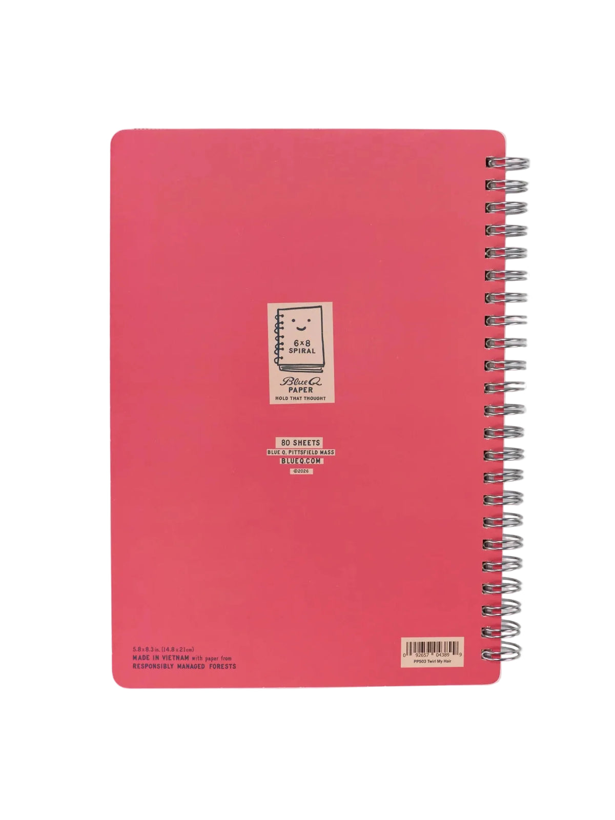 I Was Put On This Earth To Twirl My Hair And Disagree 6x8 Spiral Notebook