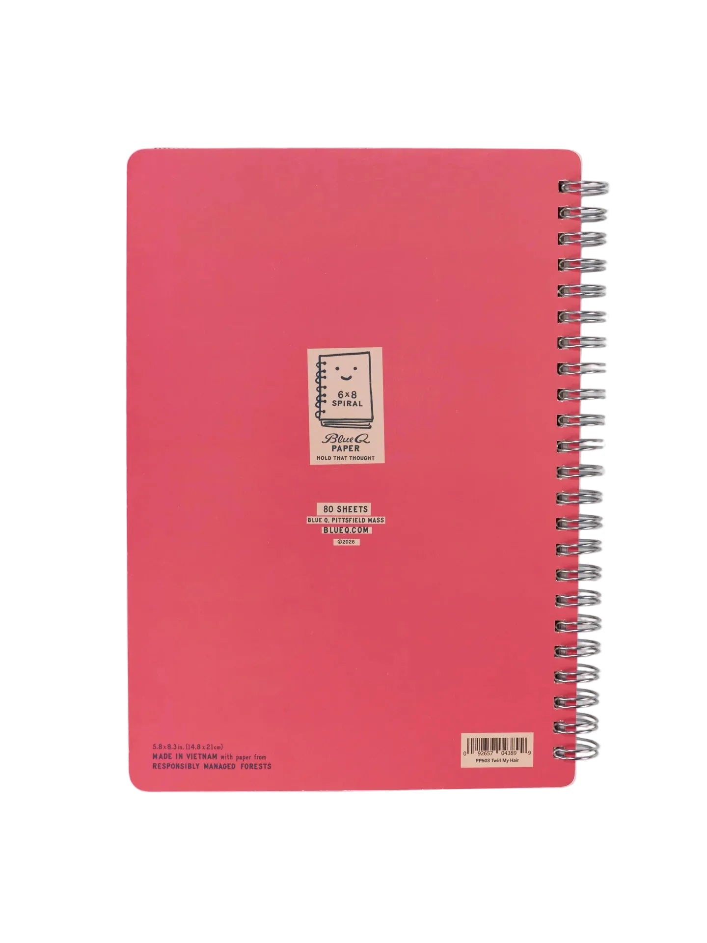 I Was Put On This Earth To Twirl My Hair And Disagree 6x8 Spiral Notebook