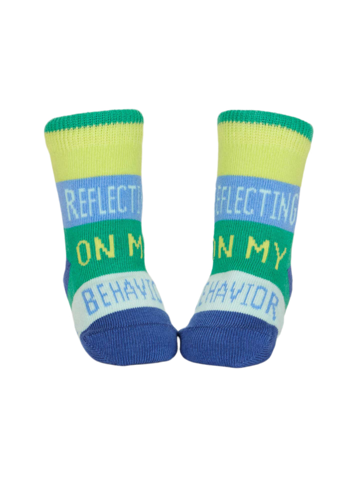 One Tough Customer/ Reflecting On My Behavior Baby Socks
