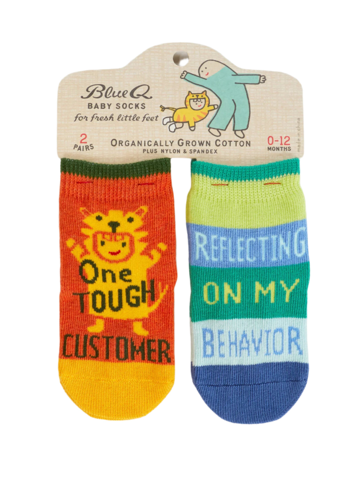 One Tough Customer/ Reflecting On My Behavior Baby Socks