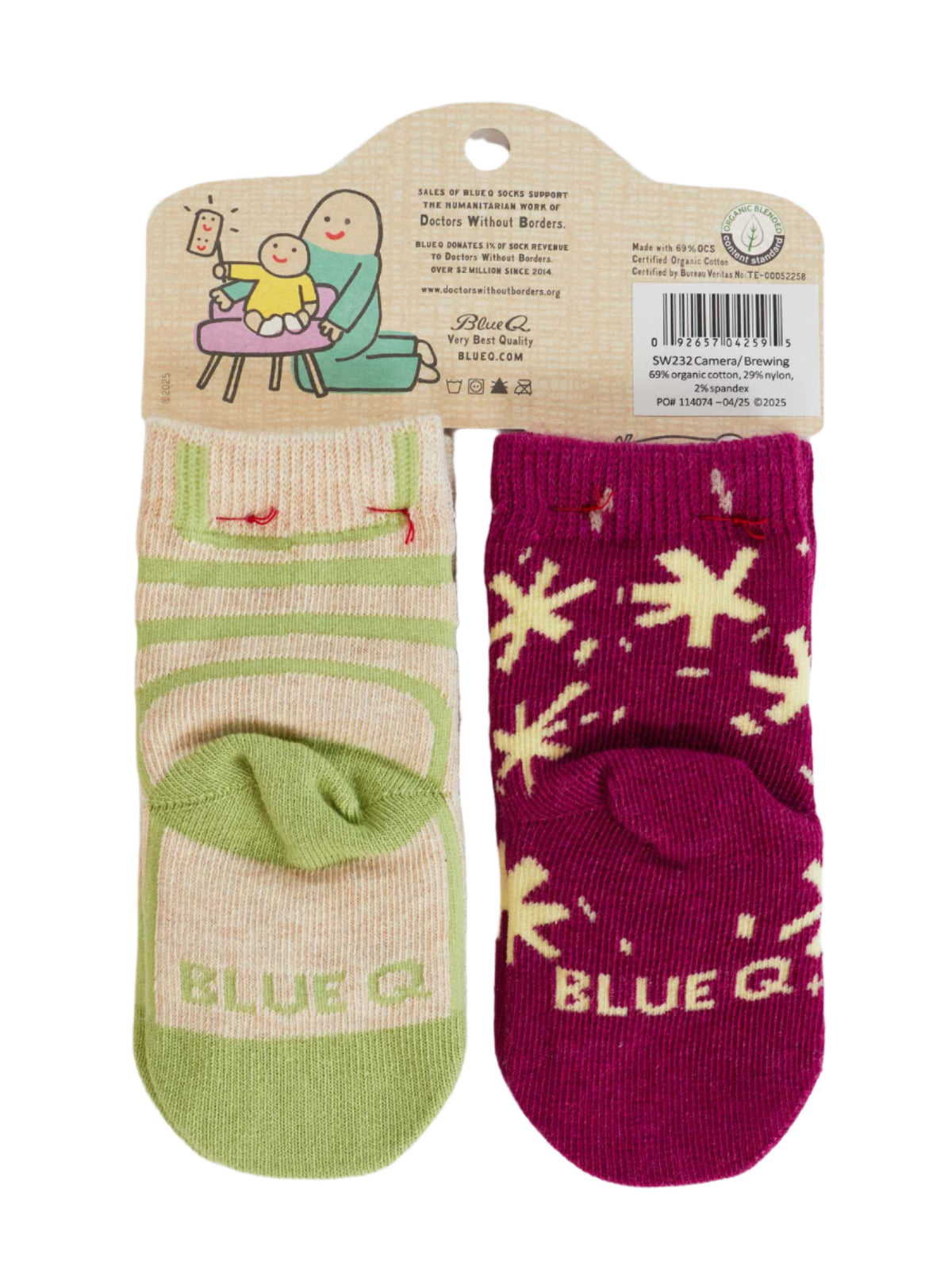 The Camera Loves Me/ I Got One Brewing Baby Socks