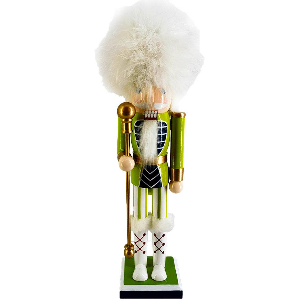 Fashion Soldier Nutcracker – Chartreuse – 15”