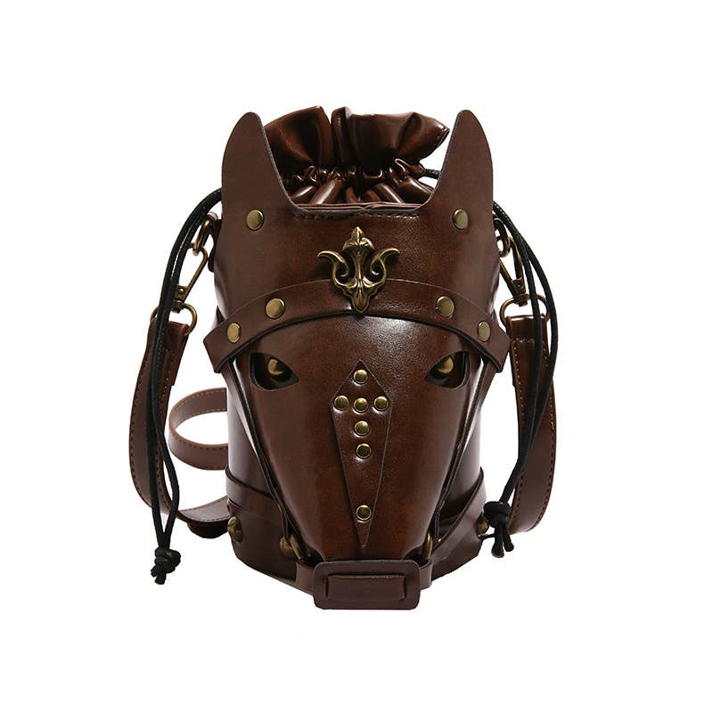 Horse Bucket Bag Punk Animals Crossbody Bag