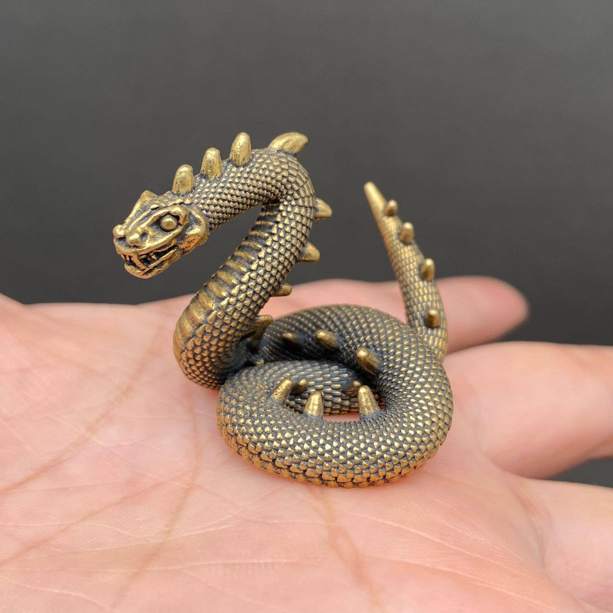 Brass Snake Crafts Decoration Desktop Ornaments