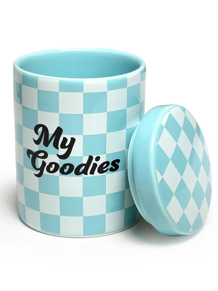 Ceramic Stash Box w/ Lid "My Goodies"